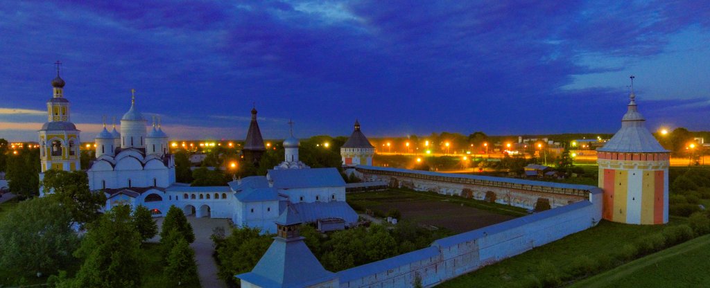 Ночные прилуцкие пейзажи . У монастыря,  - Фото с квадрокоптера