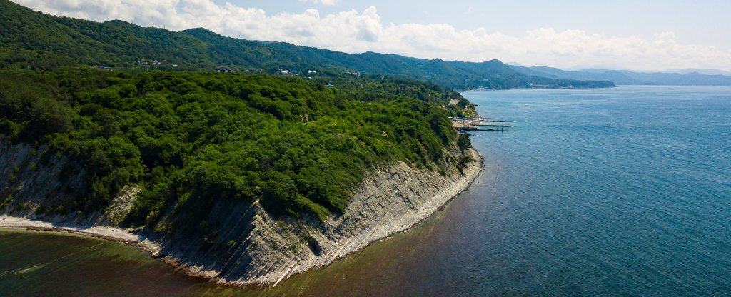 Побережье Черного моря,  - Фото с квадрокоптера
