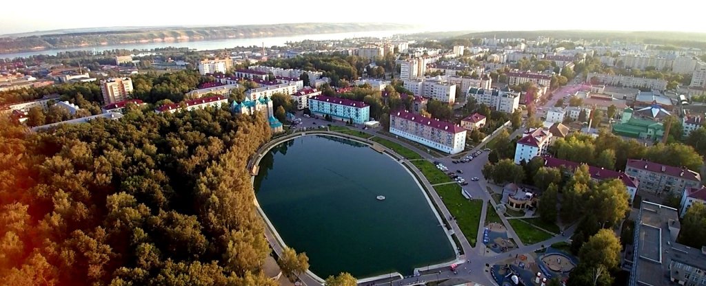 Зеленодольск.Городское озеро., Зеленодольск - Фото с квадрокоптера