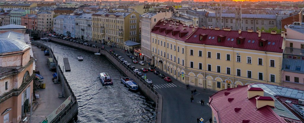 Река Мойка,  - Фото с квадрокоптера