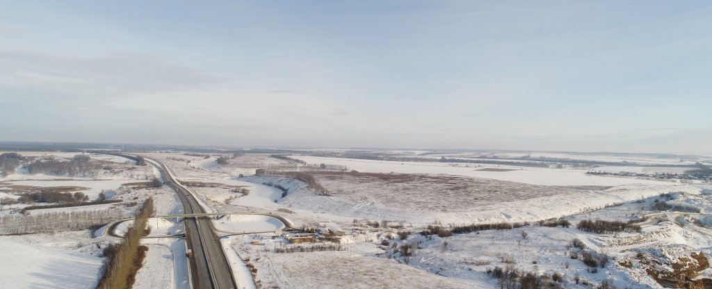 Тульская обл., М-4 км165,  - Фото с квадрокоптера