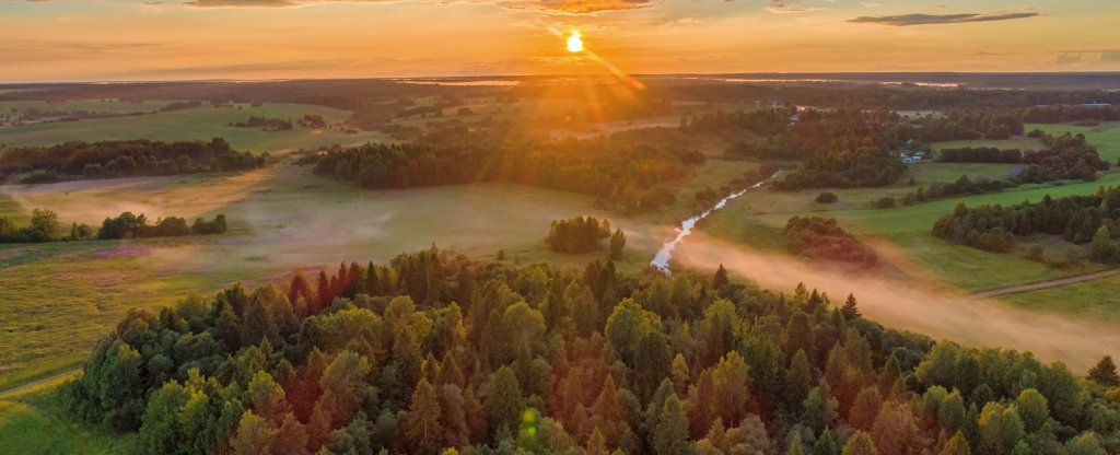 Закат - Вологодская область, Череповец - Фото с квадрокоптера