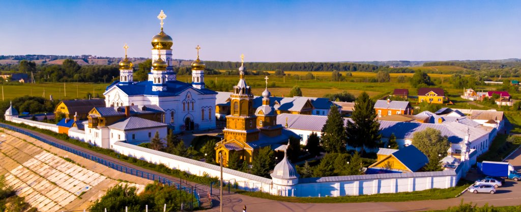 Тихвинский Богородицкий женский монастырь,  - Фото с квадрокоптера