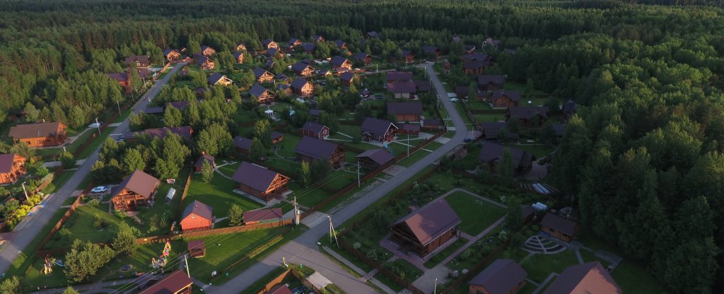 Коттеджный поселок Маренкино-3,  - Фото с квадрокоптера