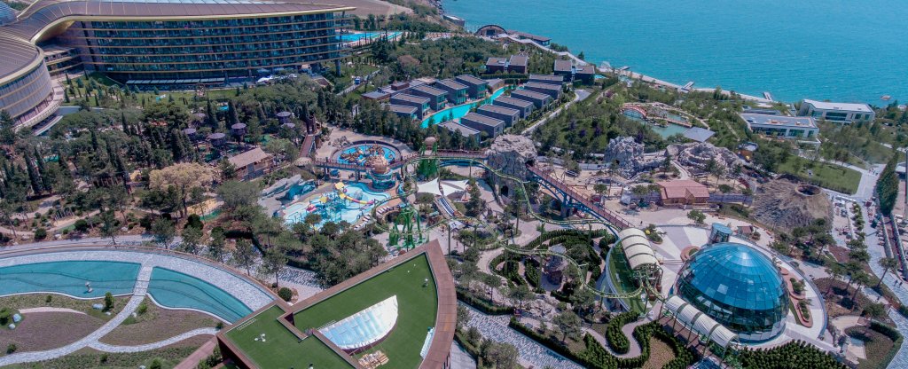 Парк Дримвуд, Ялта Отель «Mriya Resort & Spa», Ялта - Фото с квадрокоптера