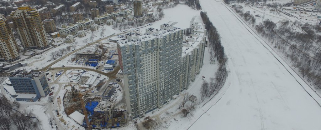 Часть съёмки жк, Москва - Фото с квадрокоптера