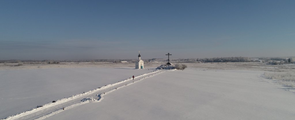 Поклонный крест, Псков - Фото с квадрокоптера