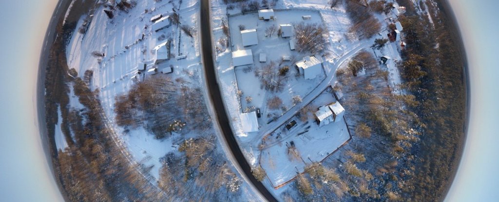 глобус одной деревеньки, Санкт-Петербург - Фото с квадрокоптера