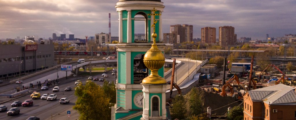 Храм Живоначальной Троицы Москва,  - Фото с квадрокоптера