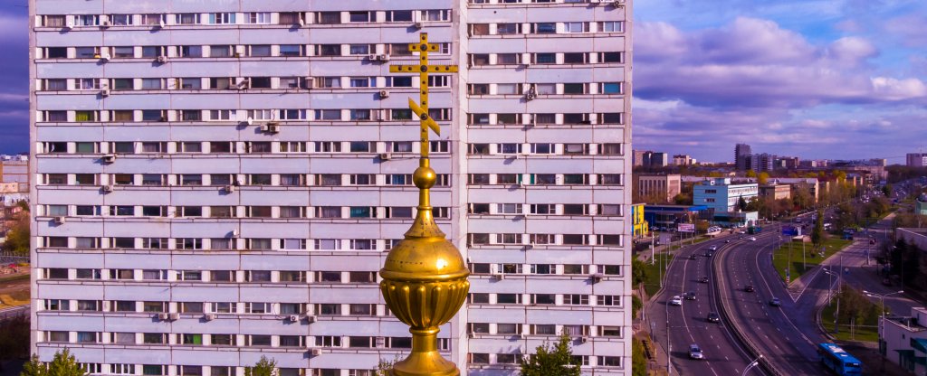 Храм Живоначальной Троицы Москва,  - Фото с квадрокоптера