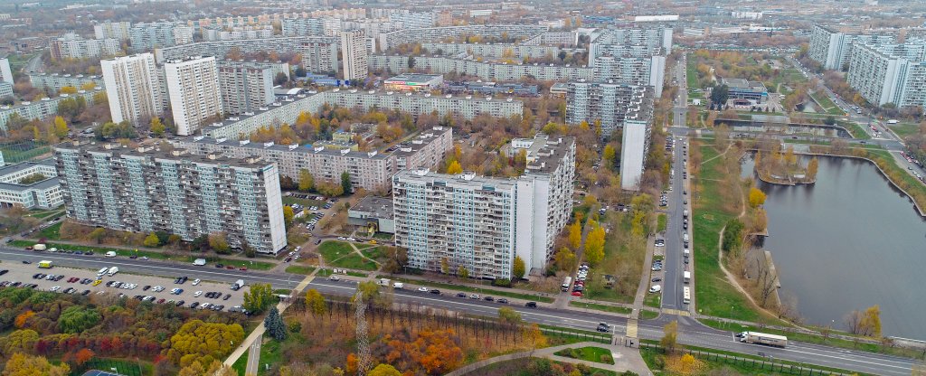 Западные Марьинские пруды,  - Фото с квадрокоптера