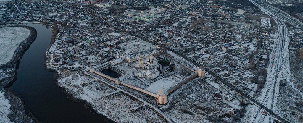 Вологда . Спасо-Прилуцкий монастырь,  - Фото с квадрокоптера