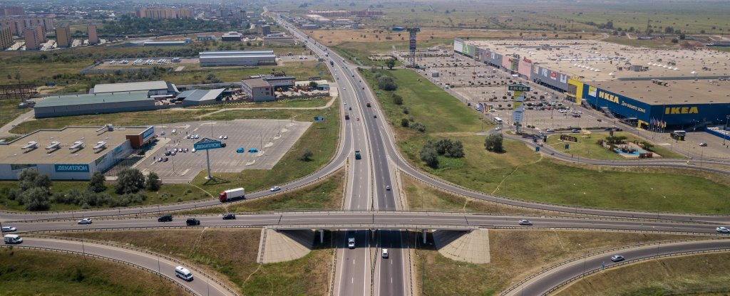 Транспортная развязка в Краснодаре, Краснодар - Фото с квадрокоптера