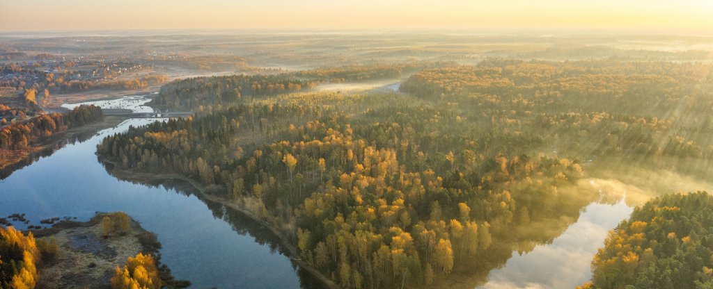Ещё не зима,  - Фото с квадрокоптера