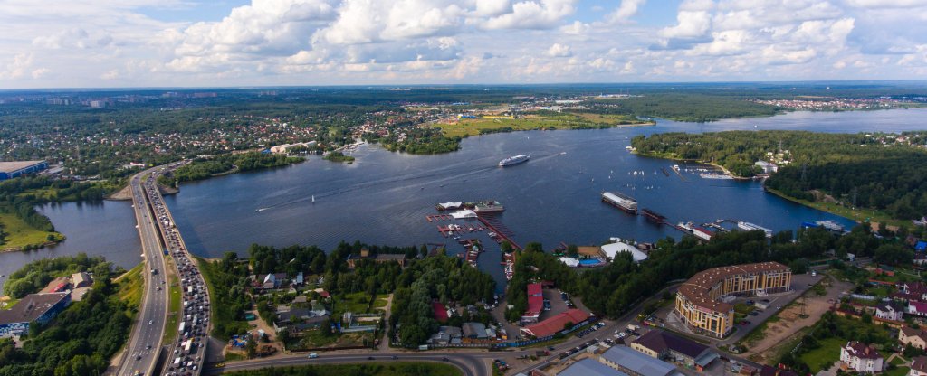 Пироговское  водохранилище, Москва - Фото с квадрокоптера