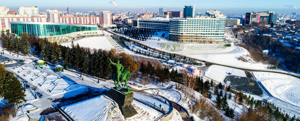Памятник Салавату Юлаеву, Уфа - Фото с квадрокоптера