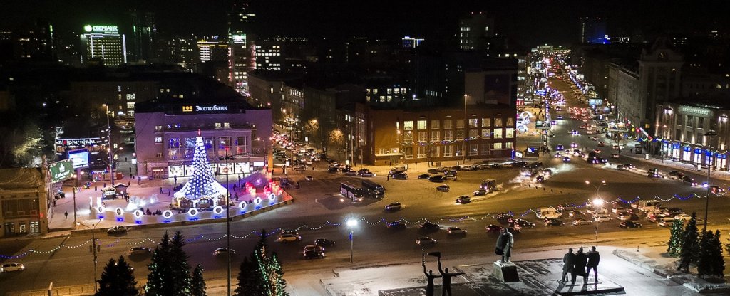 Площадь Ленина,  - Фото с квадрокоптера