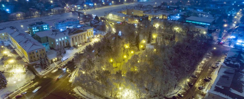 Кировский сквер,  - Фото с квадрокоптера