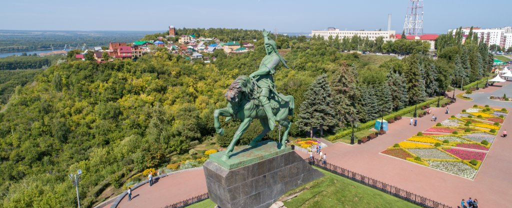 Памятник Салавату Юлаеву, Уфа - Фото с квадрокоптера