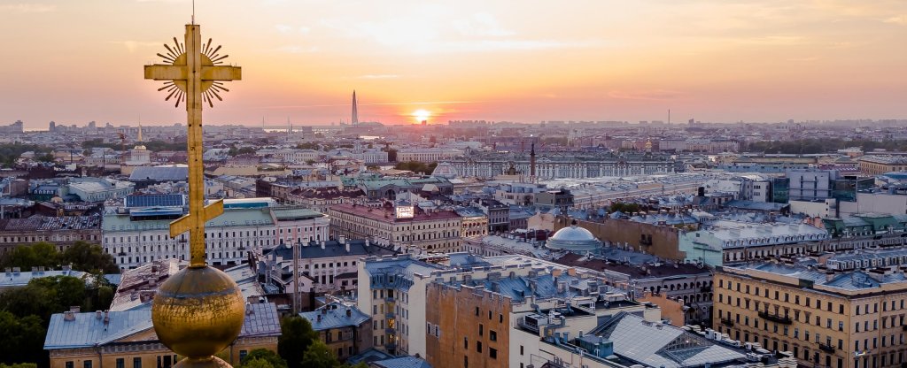 Крест Казанского собора,  - Фото с квадрокоптера