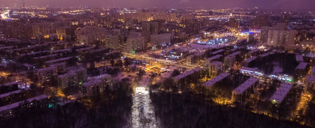 Москва, микрорайон Кузьминки,  - Фото с квадрокоптера