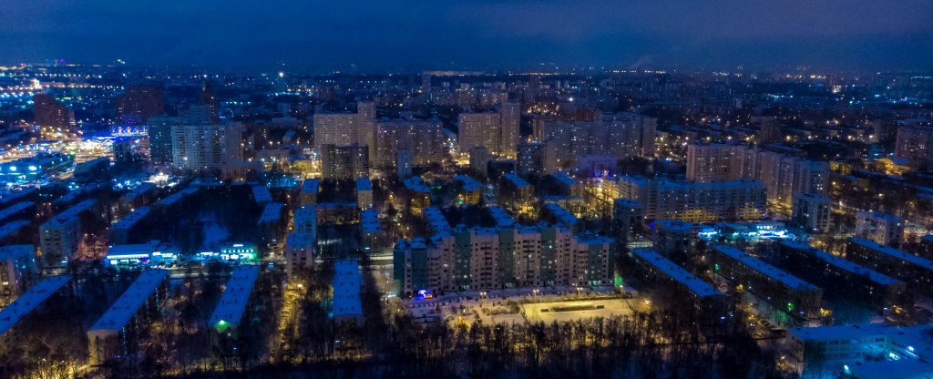 Москва, микрорайон Кузьминки,  - Фото с квадрокоптера