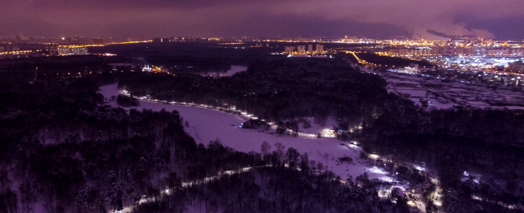 Москва, микрорайон Кузьминки,  - Фото с квадрокоптера