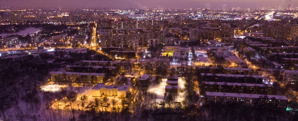 Москва, микрорайон Кузьминки,  - Фото с квадрокоптера