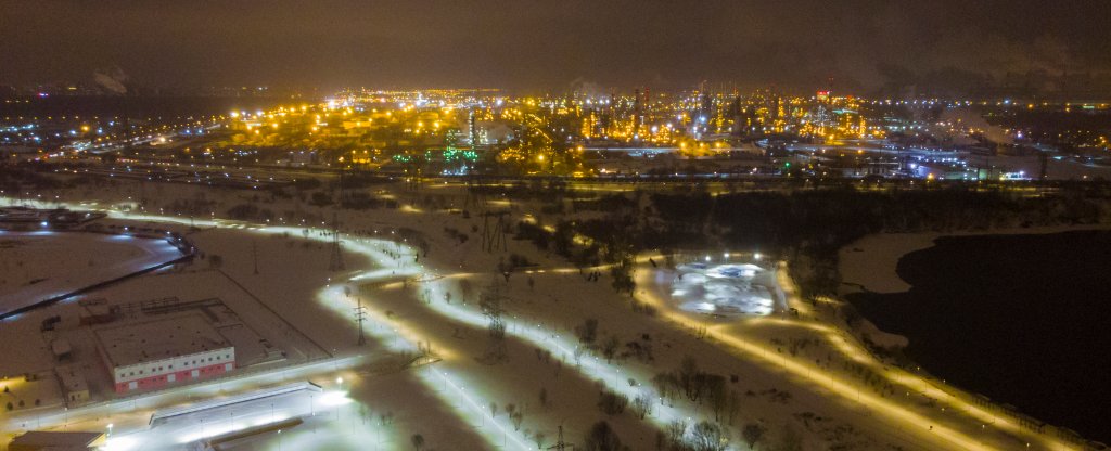 Москва, Марьино, набережная,  - Фото с квадрокоптера