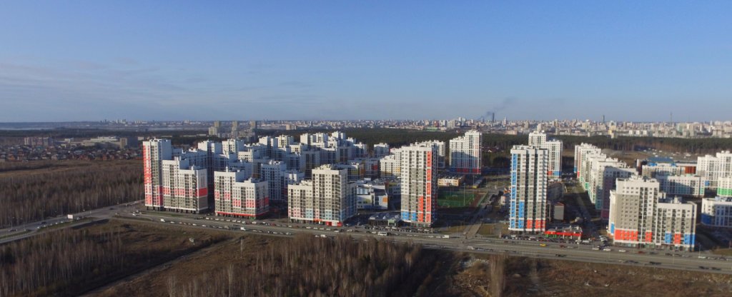 Академический р-он Екатеринбург,  - Фото с квадрокоптера