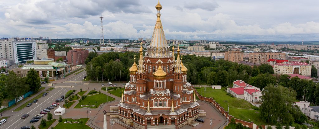 Свято Михайловский собор Ижевск ночью