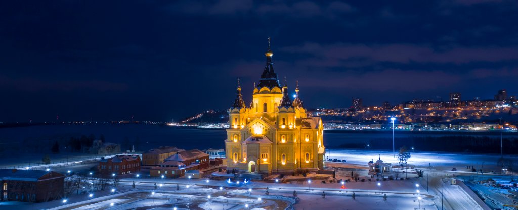 Александро-Невский Новоярмарочный собор,  - Фото с квадрокоптера