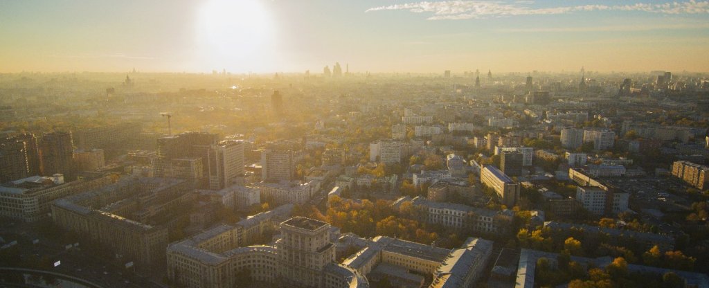 Бауманка на закате, Москва - Фото с квадрокоптера