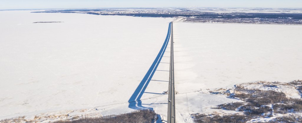 Президентский мост, Ульяновск - Фото с квадрокоптера