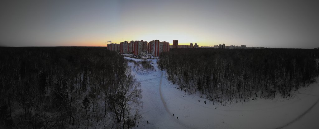 Электрический свет города,  - Фото с квадрокоптера