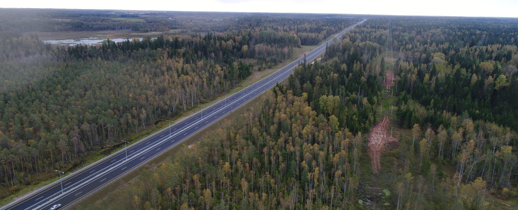 Строительство М-11,  - Фото с квадрокоптера