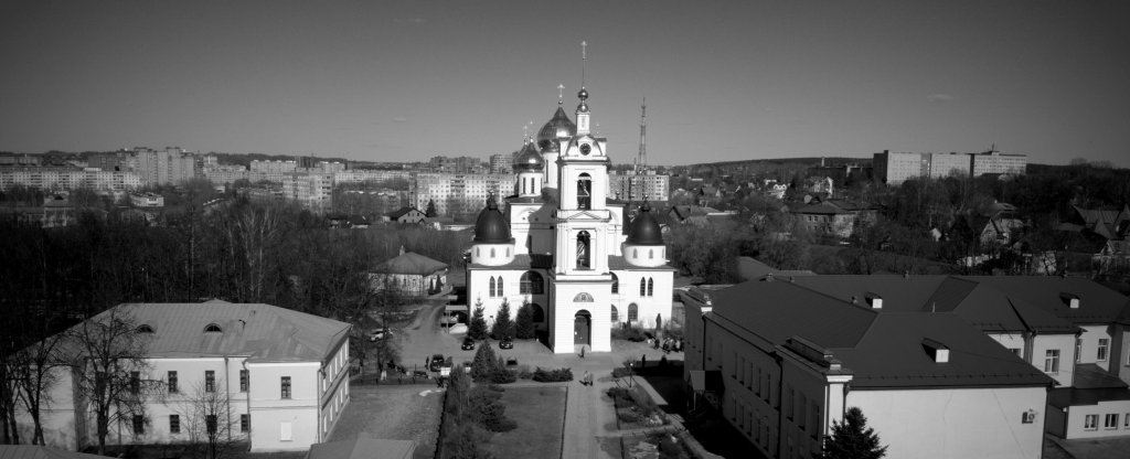 Дмитров. Храм кремлёвского ансамбля,  - Фото с квадрокоптера