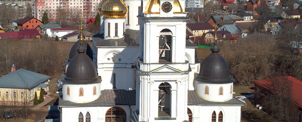 Храм святителя Николая Чудотворца. г. Дмитров, кремль.,  - Фото с квадрокоптера