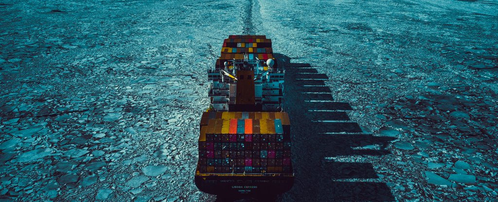 Контейнеровоз, Кронштадт, Кронштадт - Фото с квадрокоптера