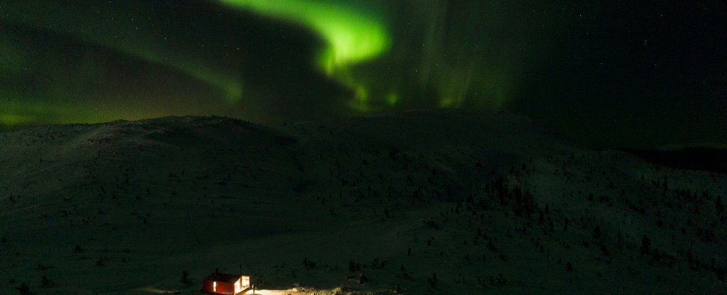 Полярное сияние,  - Фото с квадрокоптера