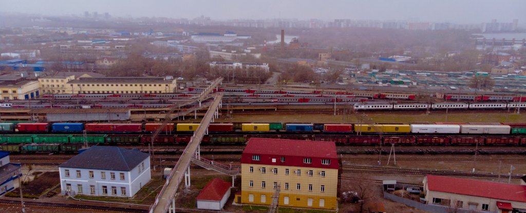 Москва платформа Перерва,  - Фото с квадрокоптера