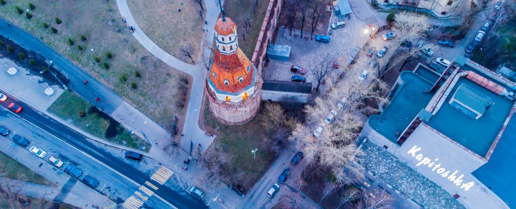 г. Москва Симонов монастырь,  - Фото с квадрокоптера