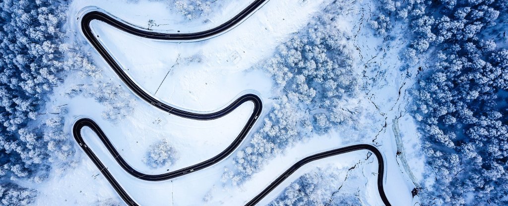 Дорога в Олимпийскую деревню, Красная поляна, Адлерский район - Фото с квадрокоптера