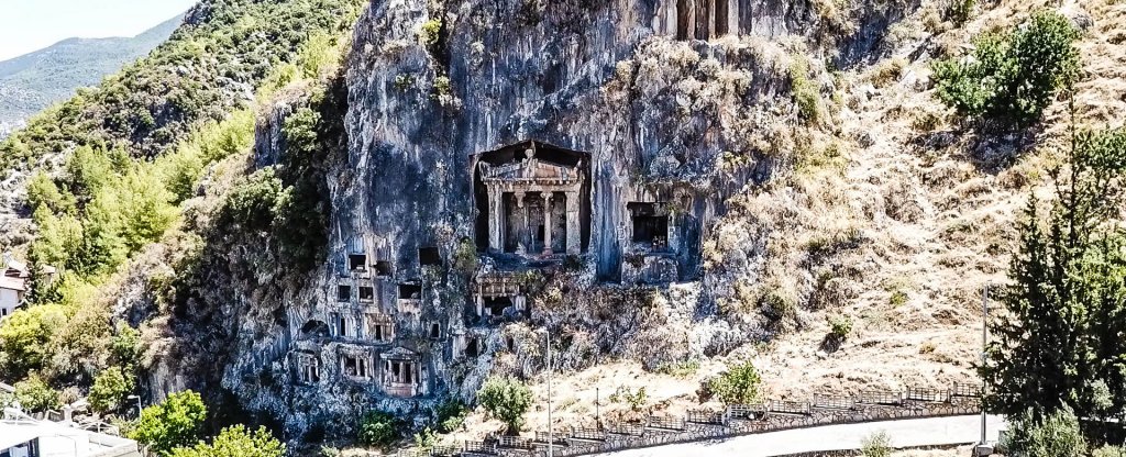 Ликийские гробницы, Фетхие,  - Фото с квадрокоптера