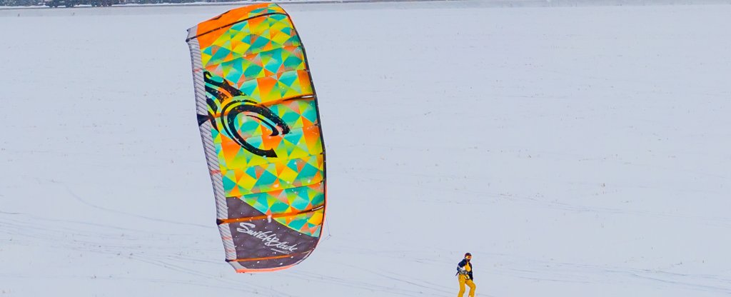 Сноукайтинг на Урале.,  - Фото с квадрокоптера