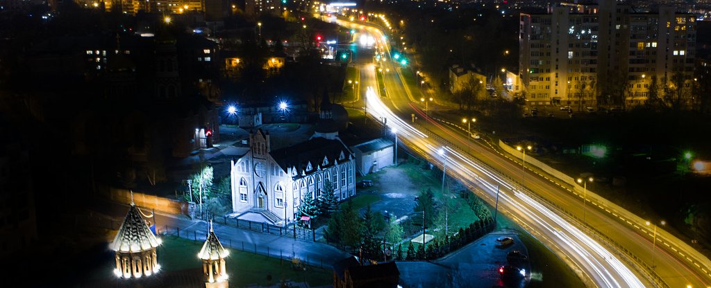 Вечерний Нижний Новгород, Нижний Новгород - Фото с квадрокоптера