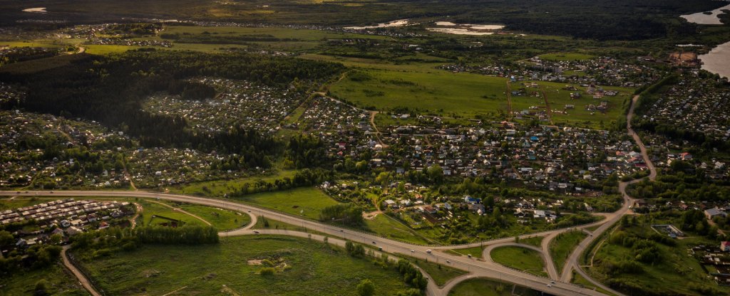 Дорожная развилка, Киров - Фото с квадрокоптера