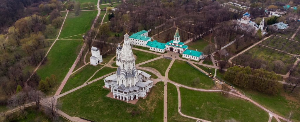 Парк Коломенское, Москва - Фото с квадрокоптера