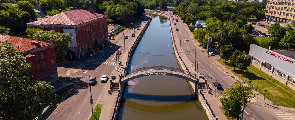 г. Москва, Красноказарменная набережная,  - Фото с квадрокоптера