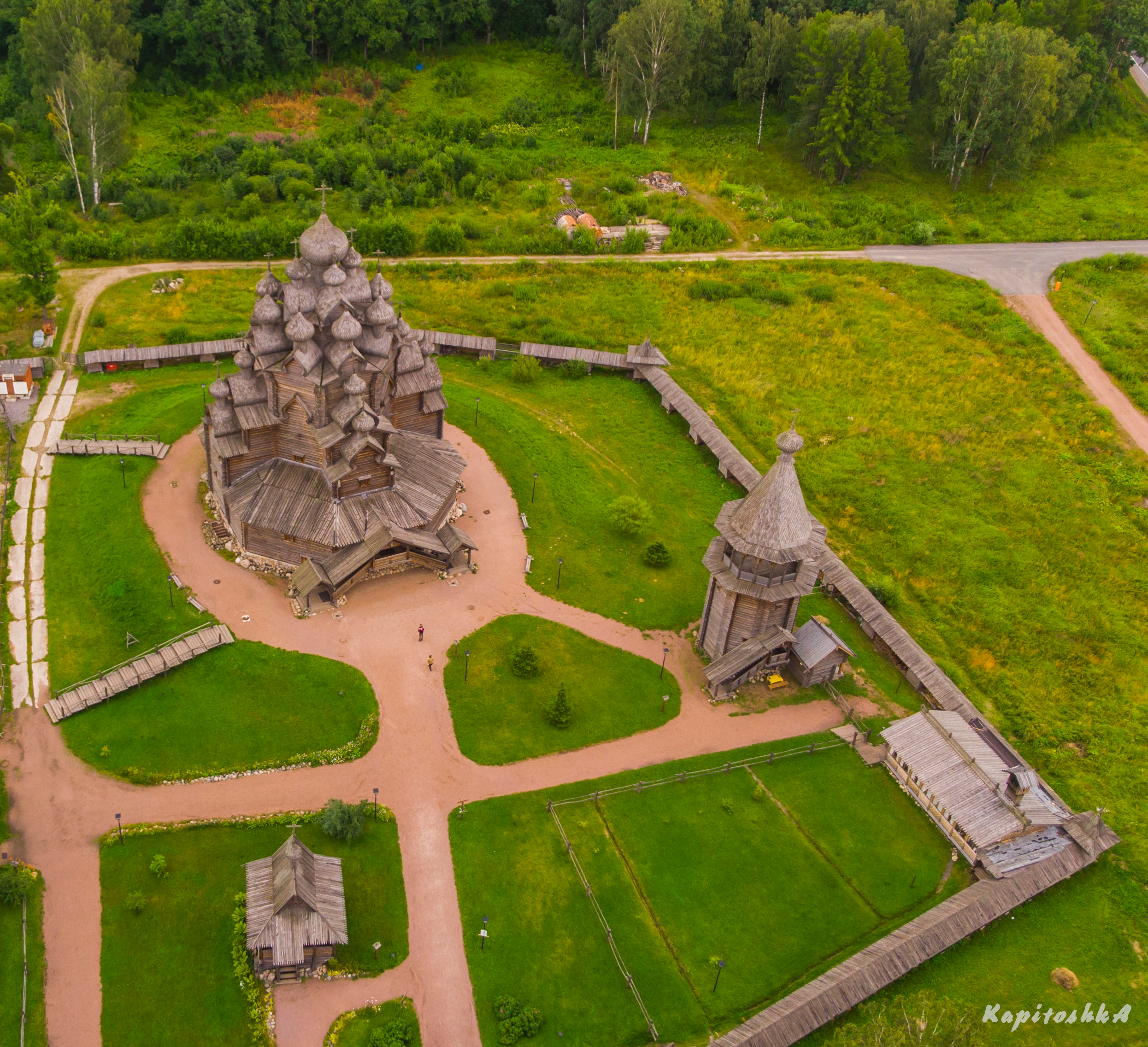 Церковь с квадрокоптера